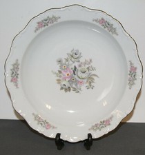 Plat rond creux porcelaine Seltmann weiden Bavaria germany bouquets floraux