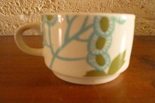 Tasse à café porcelaine à feu Villeroy et Boch "Scarlett", french vintage cup