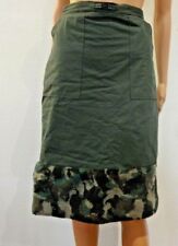 Jupe ♥ PEM ♥ Taille S 36 38 fourrure camo kaki militaire intérieur fourré femme