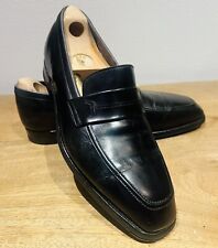 CHAUSSURES JOHN LOBB MODÈLE MOCASSINS LOAFERS CUIR NOIR 6,5 40,5 EMBAUCHOIRS