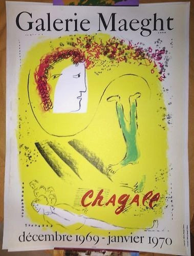 Marc chagall affiche originale - chagall,