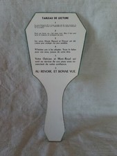 Miroir, face à main, vintage 50, tableau de Snellen, Pub Mont-Royal Optique