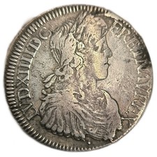 Louis XIV, écu à la mèche