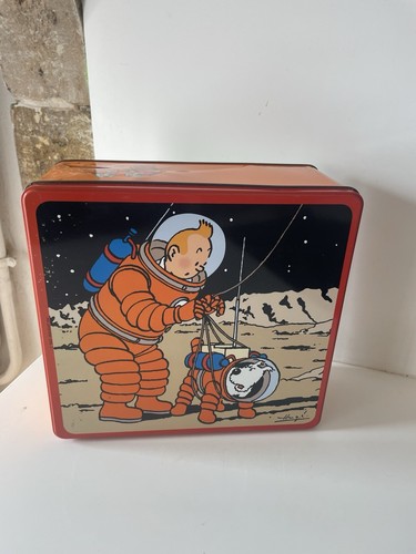 Boite tintin milou sur - sur, lune