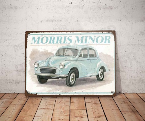 Plaque métal vintage morris