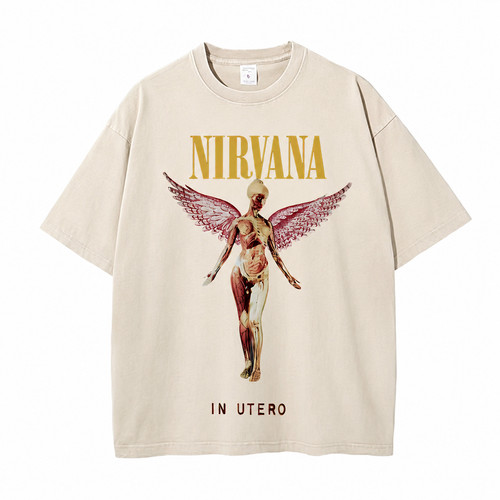Tee shirt nirvana utero - "in, utero"