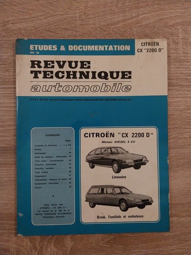 Revue technique citroen - citroen, 2.2