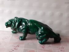 Lion en céramique vert saint