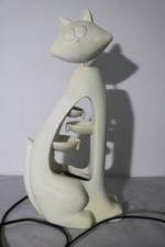 Fontaine Chat en terre cuite émaillée 40 cm