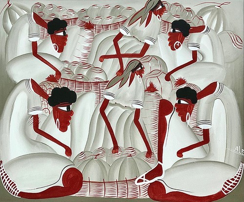Alex huile sur toile - sur, femmes