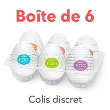 Plaisoeuf masturbateur pour homme Tenga en silicone / BOÎTE DE 6