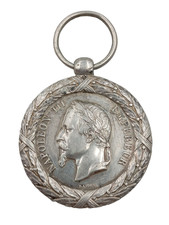 F4B/06/2025 (REF25620) MEDAILLE EN ARGENT CAMPAGNE D'ITALIE 1859 FRENCH MEDAL