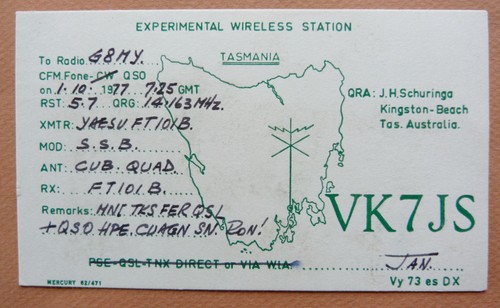 Carte postale radio amateur - postale,