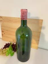 ↪ ancien JÉROBOAM  Bouteille  3L Vin de Bordeaux ~capsule cire~ VIDE~ déco cave