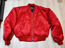 Schott bomber superbe rouge satiné modèle femme