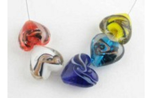 Mixte perles lampwork - 5,