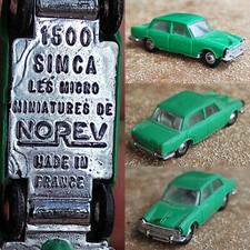 1/86 Micro NOREV Simca 1500 Voiture Miniature Collection Réseau Train HO 1/87