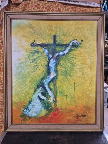 Tableau peinture huile - peinture, a