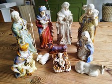 Ancienne crèche faïence - ancienne, en