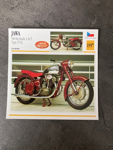 Carte fiche moto collection - carte,