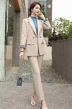 Tailleur Complet Femme Beige