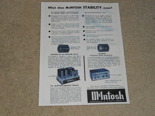 Mcintosh tube - mcintosh, mc-60
