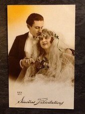 CP ORANGE FELICITATIONS COUPLE MARIES FLEURS - MARIAGE - 39273