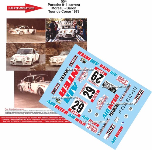Decals ref 0554 porsche - 0554,