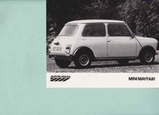 photo de presse / press photo original Mini Mayfair 1983