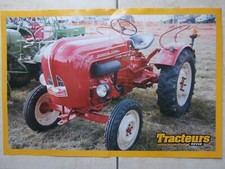 POSTER AGRICOLE & TRACTEUR PORSCHE DIESEL JUNIOR / CASE & 42 x 30 cm