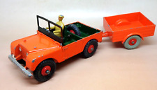 DINKY TOYS GB Réf 340/341 Land Rover Pick up avec Pilote +Remorque 1954 Bon Etat