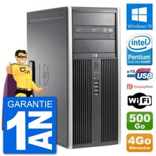 PC Tour HP 8200 Intel G630 RAM 4Go Disque Dur 500Go Windows 10 Wifi