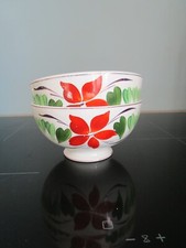 LOT DE 2  BOLS ANCIENS DECOR