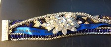 Bracelet Bahia bleu nuit avec fleur de strass Hipanema