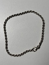 Bracelet Gourmette En Argent Massif 19cm