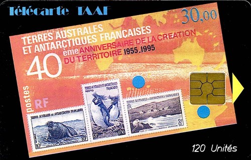 Taaf télécarte 120u - télécarte,