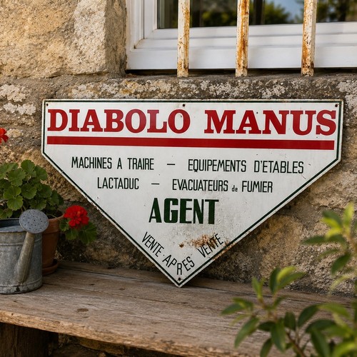 Ancienne plaque publicitaire