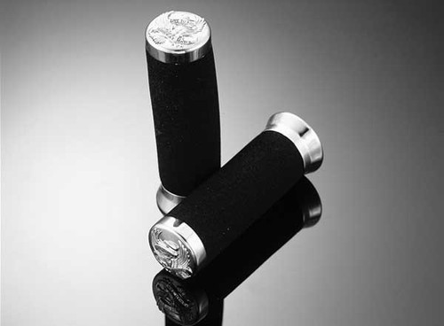 Poignées noires custom - custom, 7/8"