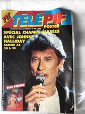 TÉLÉ PIF  844 Johnny Hallyday En Couverture Et En Poster 80x60 DOROTHÉE