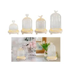 Cloche en verre transparent