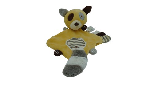 Doudou raton laveur plat cm - plat,