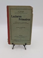 Livre ancien E. Toutey Lectures Primaires Cours Élémentaire année 1909