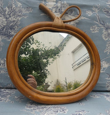 Miroir Forme POMME en Bambou