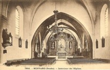 CPA - DOUBS - BUFFARD, Intérieur de l'Eglise