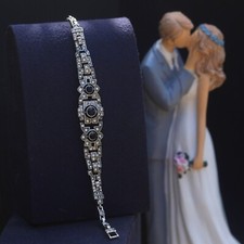 Bracelet Argenté Art Deco