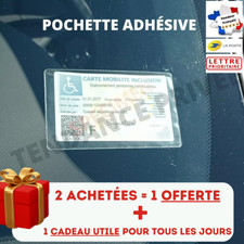 Porte Carte Mobilité Inclusion Adhésif Support Etui Stationnement Handicapé NEUF