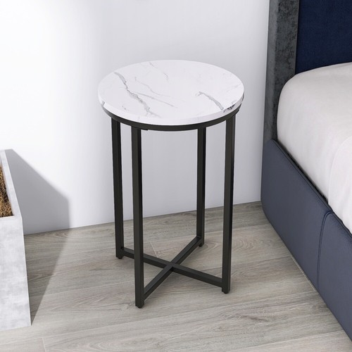 Faux marble end - marble, table