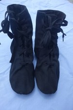 BOTTINES TOILE à LACETS modèle SOHO - SANSHA- Jazz Danse - Taille 8M