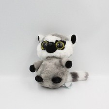 Doudou peluche lémurien gris