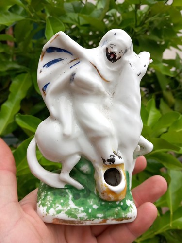 Porte plume porcelaine - plume,